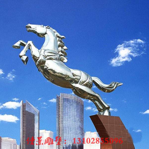 不锈钢奔马雕塑广场奔跑马动物雕塑 (2).jpg