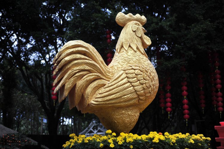 公鸡抽象动物铜雕