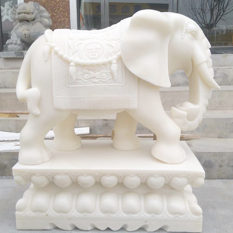 大象动物景观石雕