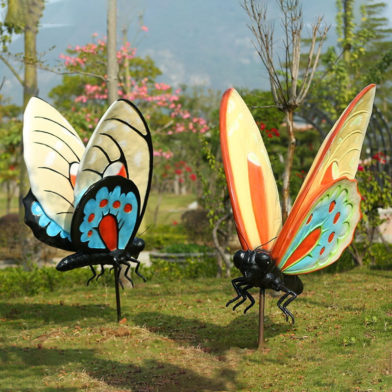 公园不锈钢蝴蝶雕塑