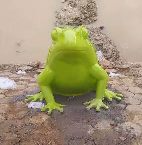 不锈钢青蛙动物雕塑