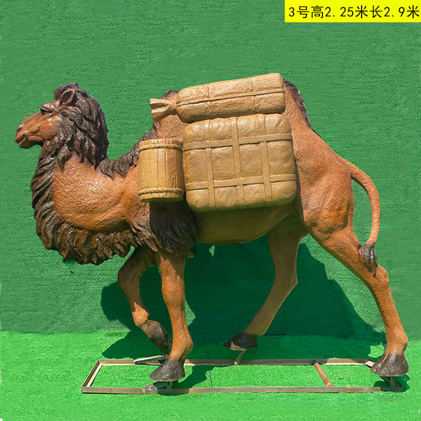 沙漠骆驼不锈钢雕塑