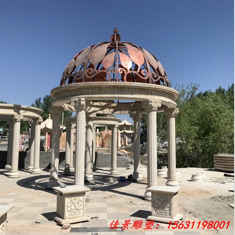 圆顶欧式大型石凉亭