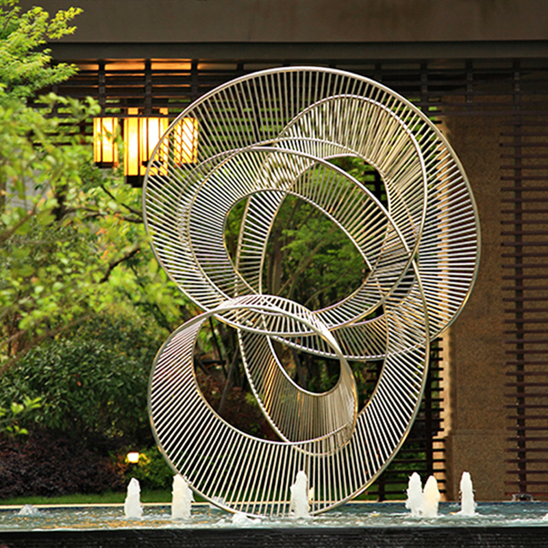 镂空飘带雕塑不锈钢景观雕塑厂家