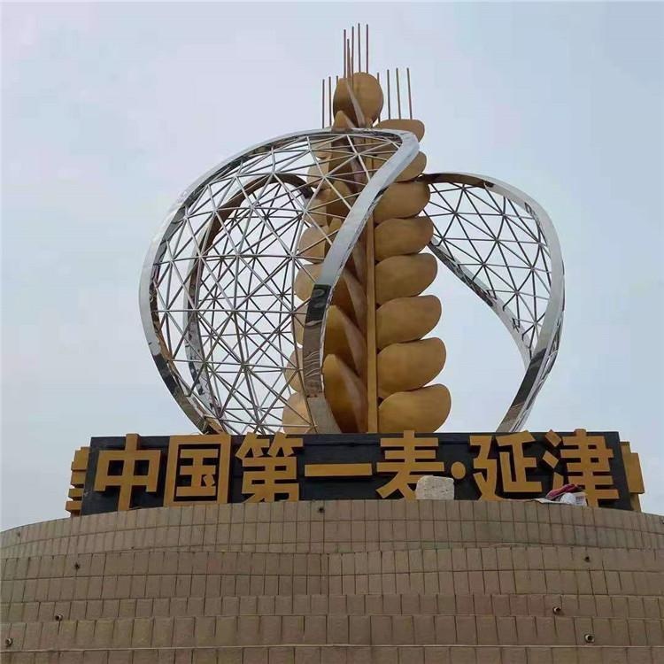 不锈钢麦穗雕塑