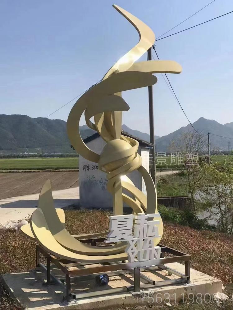 不锈钢夏耕雕塑 景观雕塑厂家