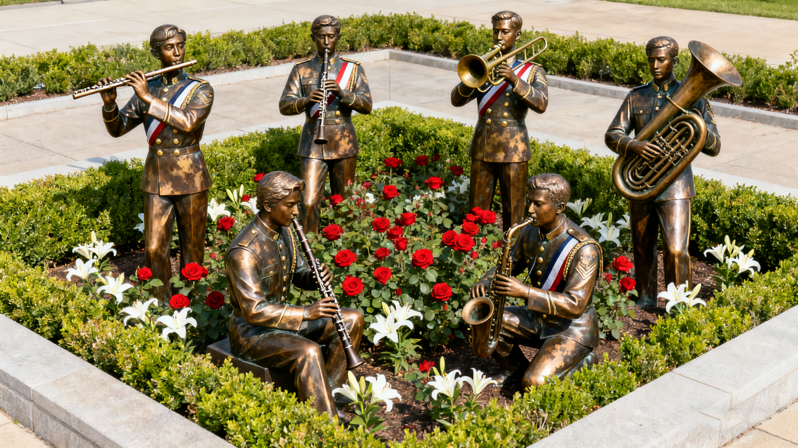 铸铜音乐人物雕塑